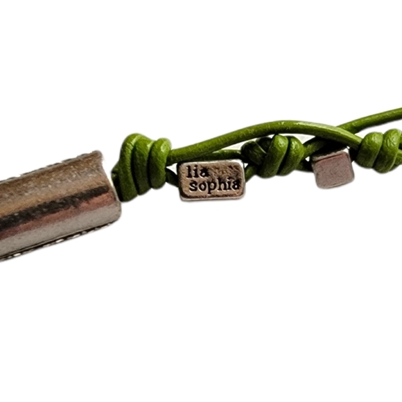 LIA SOPHIA RETIRED SPRING GREEN CORDED BRACELET NWT - Picture 3 of 3